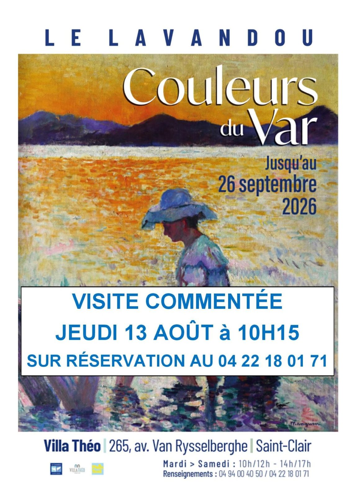 Führung durch die Ausstellung „Couleurs du Var“ in der Villa Théo_Le Lavandou